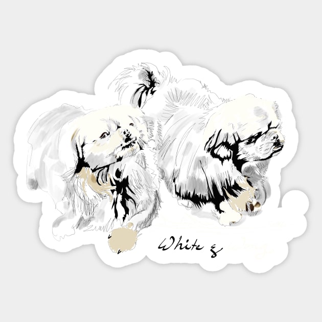 White & Wong Sticker by michdevilish